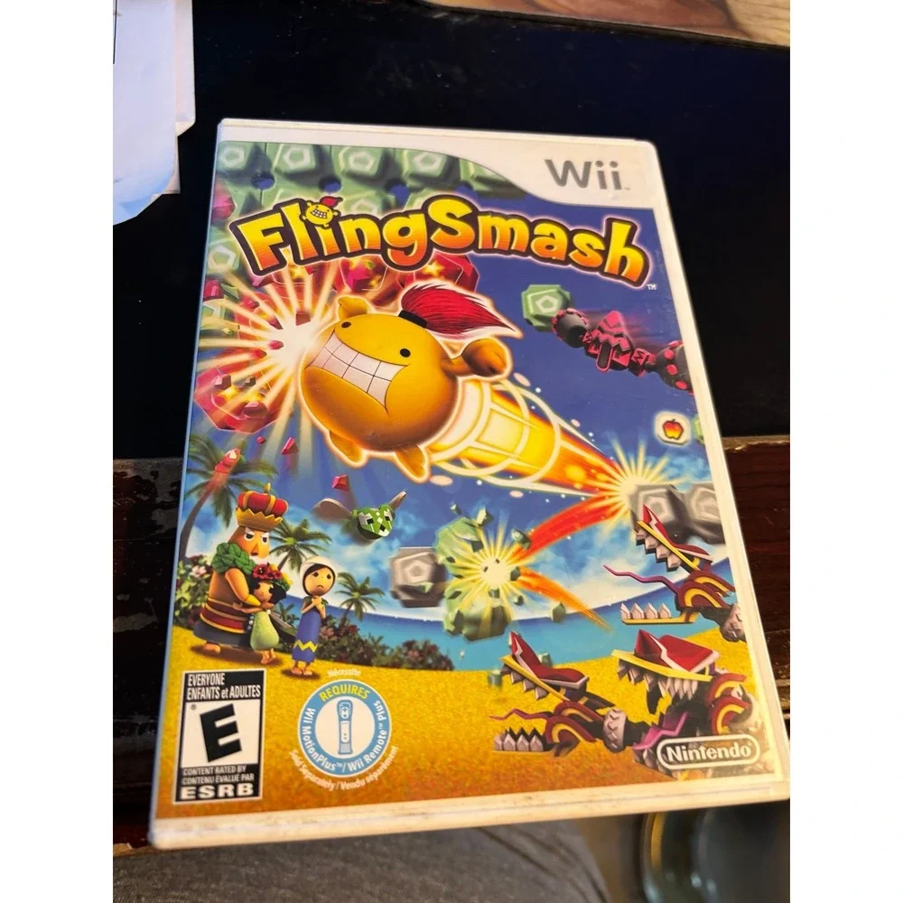 Nintendo FlingSmash Wii Action & Adventure Game Complete Manual Multiplayer 2010